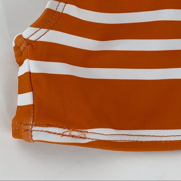 NaNa NWT Orange Striped LES ILES Naomi Bralette Bikini Top, XS - Picture 15 of 16